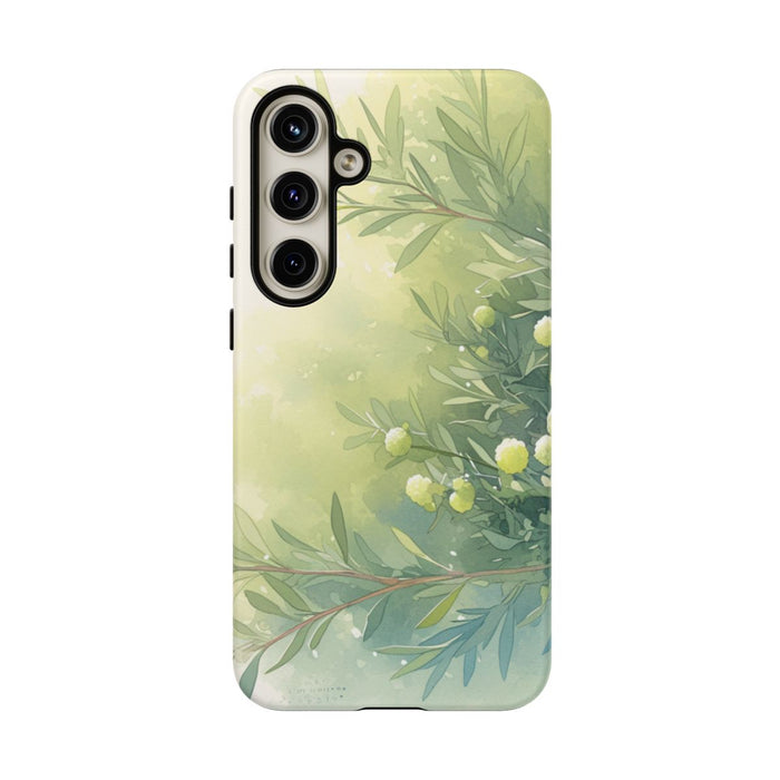 Groene Botanische Waterverf Illustratie