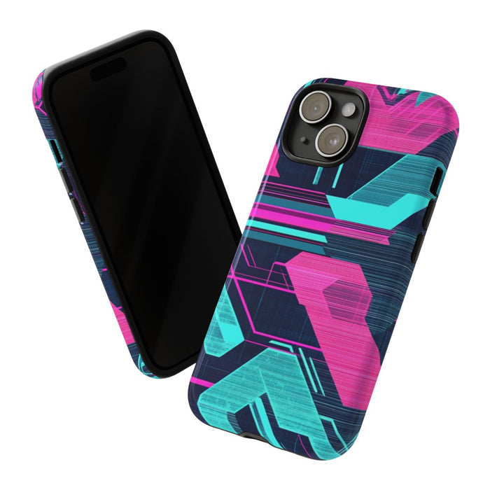 Neon Geometrisch Cyberpunkpatroon