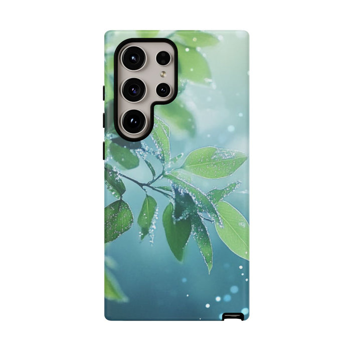 Dauwfrisse Groene Bladeren met Lichtbokeh