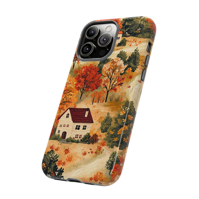 Herfstlandschap met Huizen