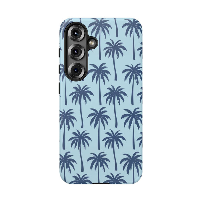 Blauw Palmbomenpatroon