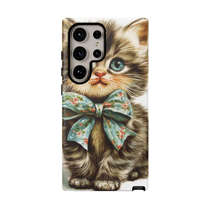 Schattige Vintage Kitten met Strik