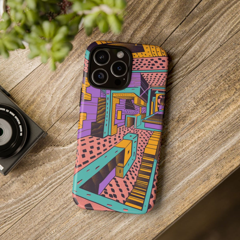 Geometrisch Abstract Patroon met Dieptewerking