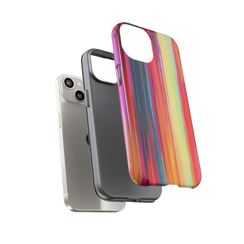 Levendige Verticale Kleurenstrepen Abstract