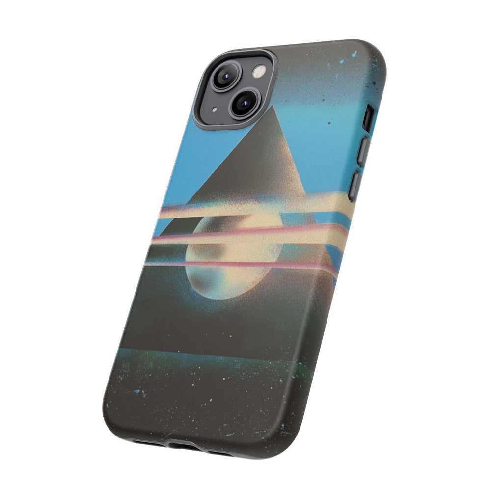 Surrealistische Geometrische Piramide met Gloeiende Bol