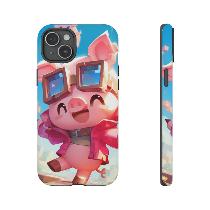 Schattig Roze Varkentje met Bril en Hoodie