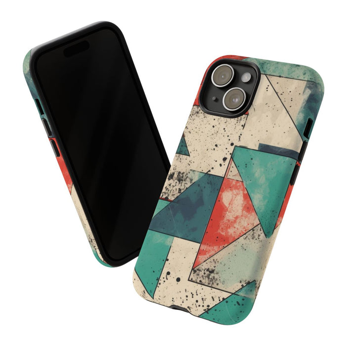 Abstract Geometrisch Patroon in Gedempte Kleuren