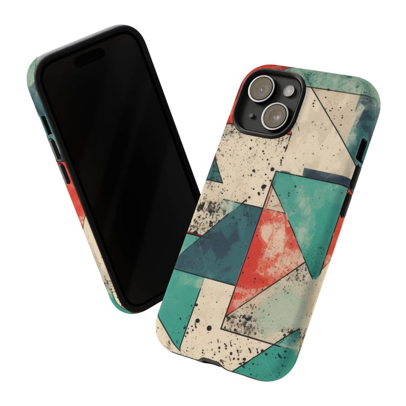 Abstract Geometrisch Patroon in Gedempte Kleuren