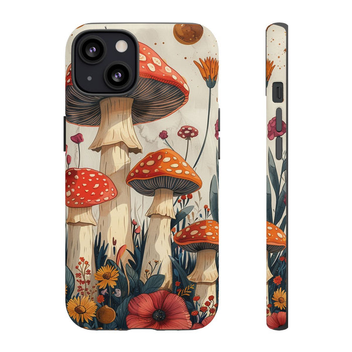 Kleurrijke Paddenstoelen en Pastelbloemen