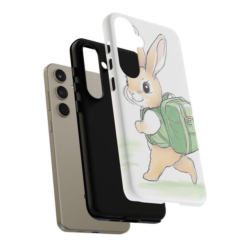 Schattig Konijntje met Groene Rugzak