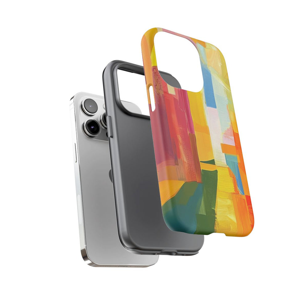 Abstracte Kleurrijke Penseelstreken