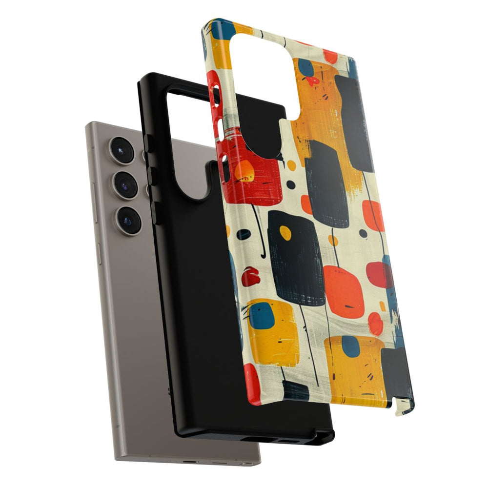 Mid-Century Abstract Geometrisch Patroon