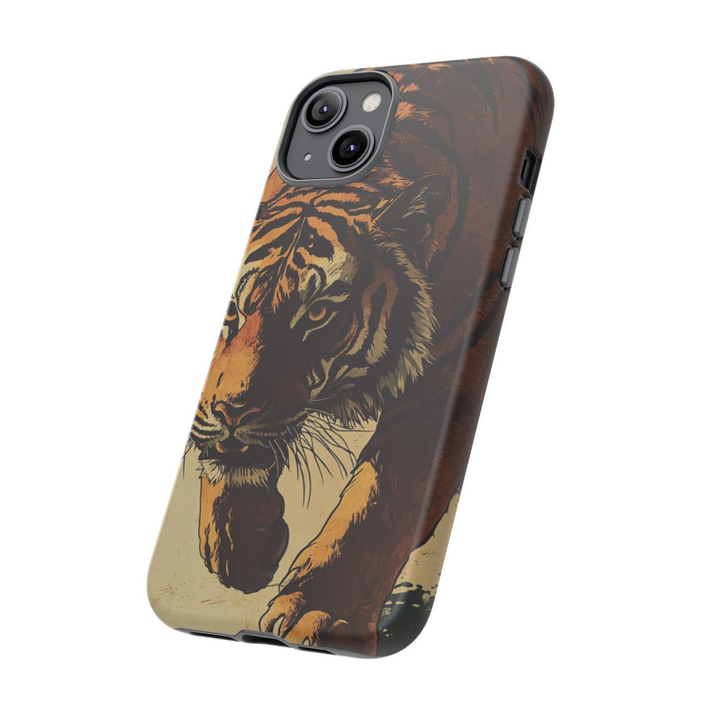 Vintage Stijl Tijgerillustratie