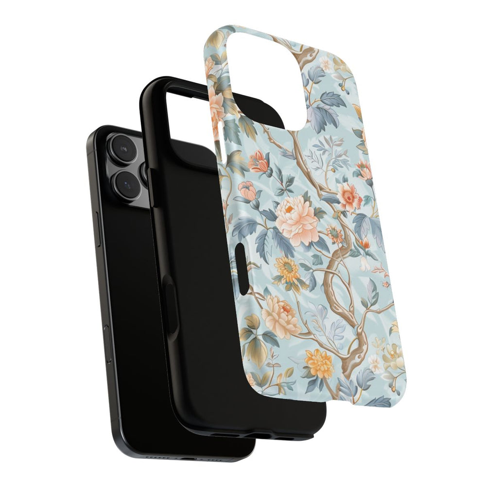 Pastel Chinoiserie Bloemenpatroon