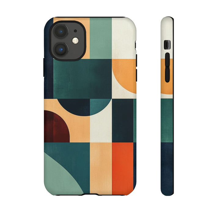 Geometrische Abstracte Vormen in Warme Kleuren