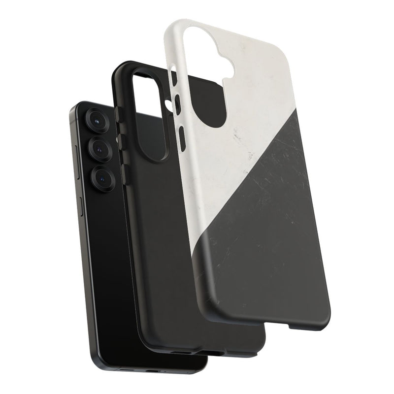 Zwart-Wit Driehoek Vlagontwerp