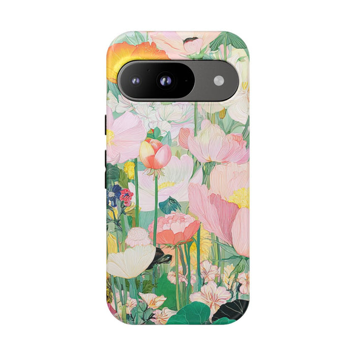 Luchtige Pastelbloemen met Vlinders