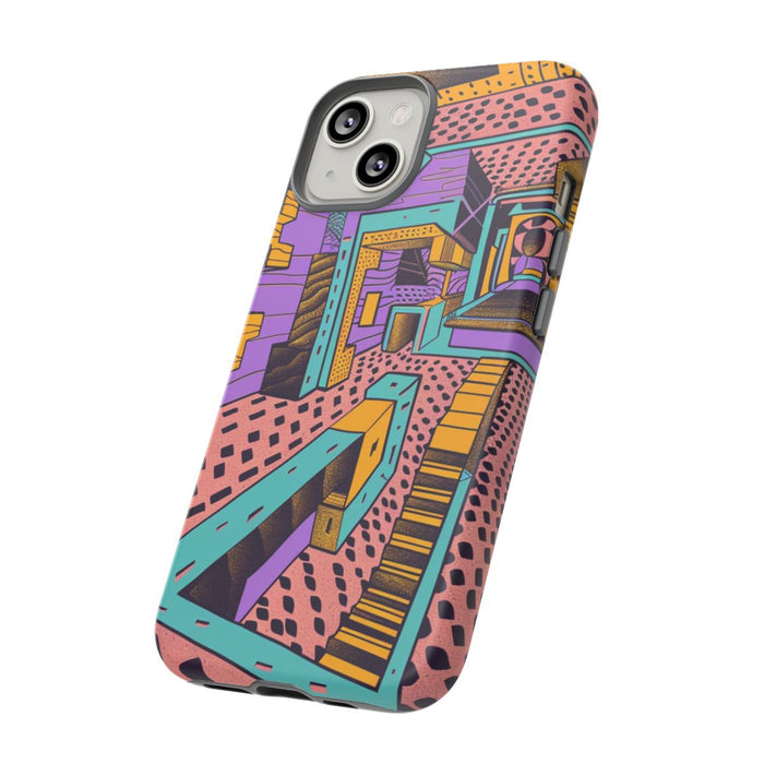 Geometrisch Abstract Patroon met Dieptewerking