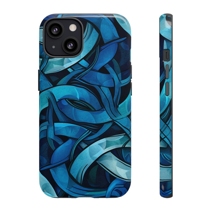 Blauw Keltisch Knoopmotief