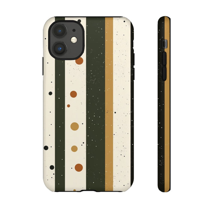 Retro Verticale Strepen en Stippenpatroon