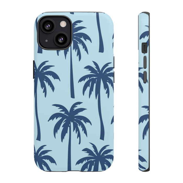 Blauw Palmbomenpatroon