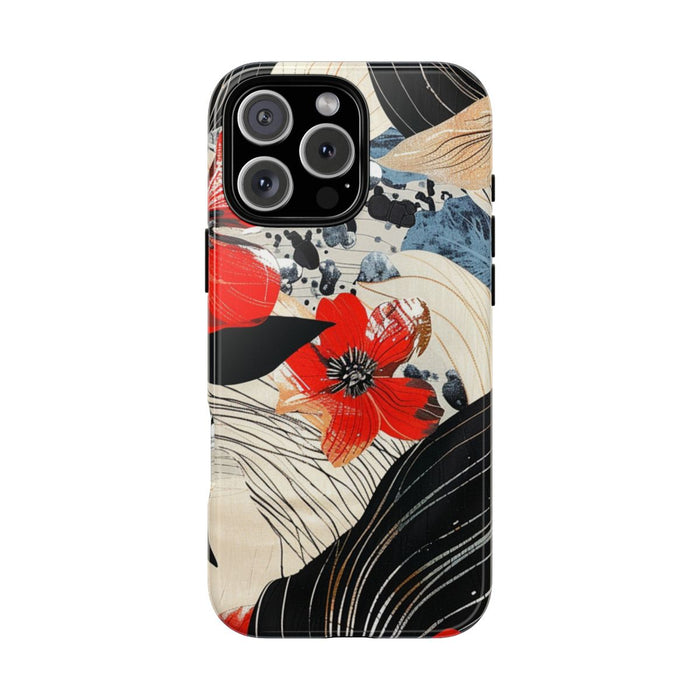 Rood Bloemen Abstract Patroon