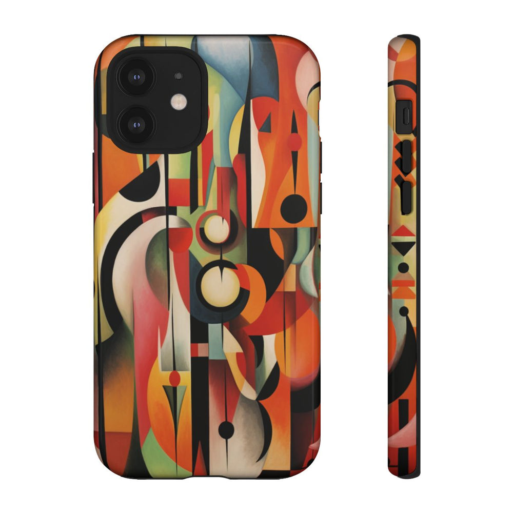 Abstracte Geometrische Vormen in Warme Kleuren