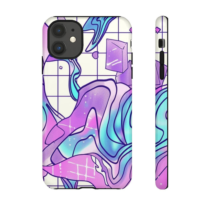 Abstract Kristal Vaporwave Patroon