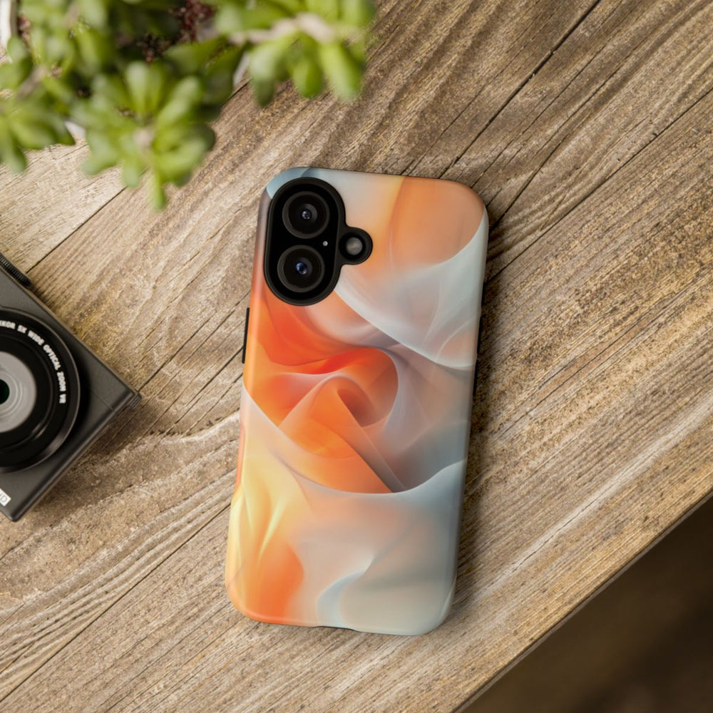 Abstracte Oranje en Grijze Vormen