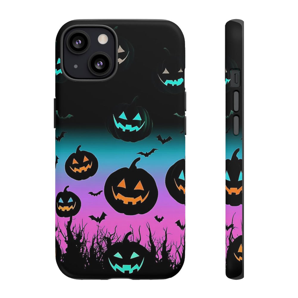 Gloeiende Halloween Pompoenen en Vleermuizen