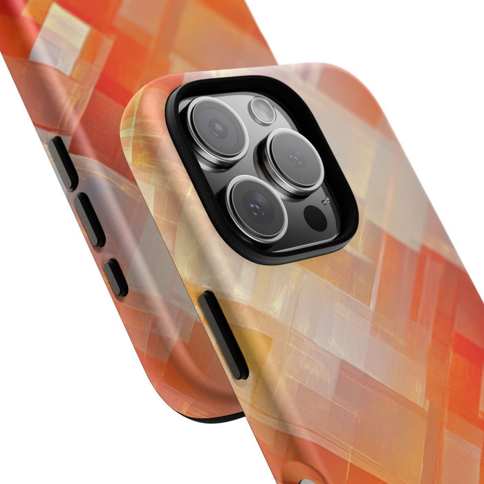 Abstract Oranje Geometrisch Patroon