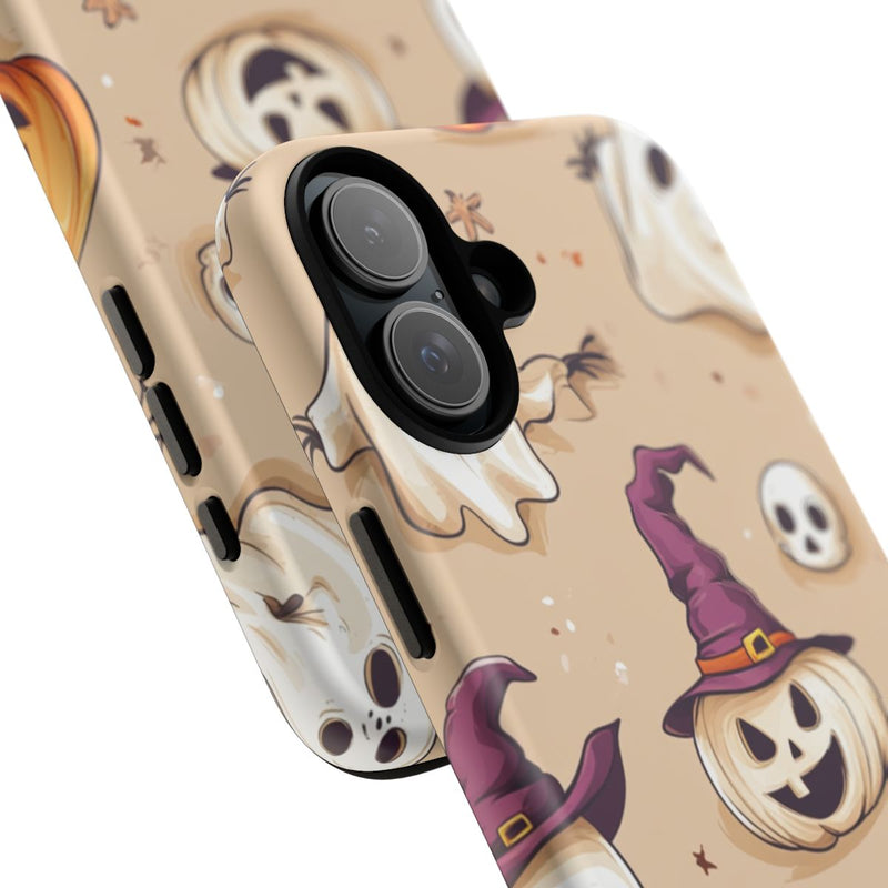 Schattige Halloween Geestjes en Pompoenen Patroon