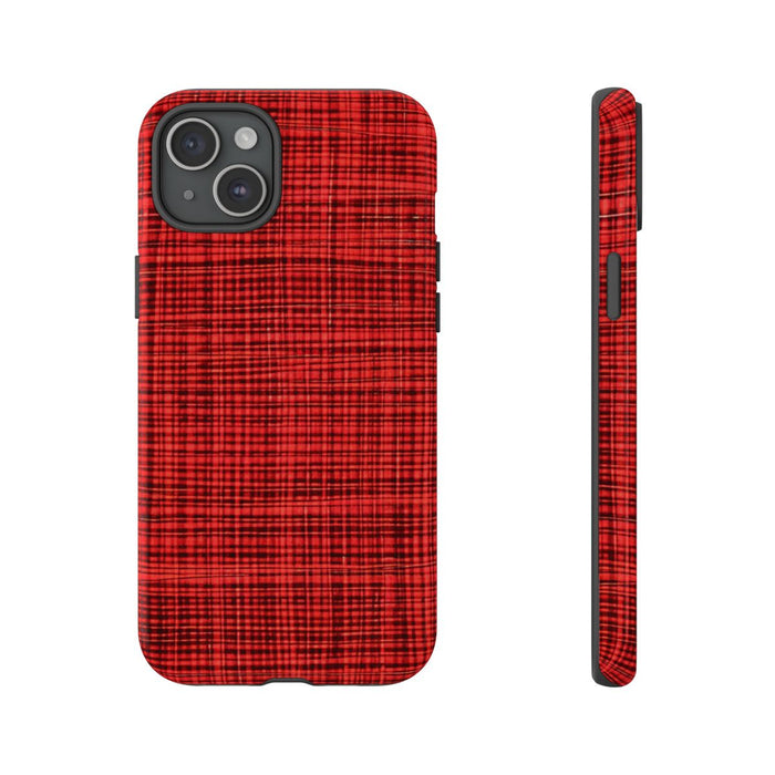 Rood Geruit Textielpatroon