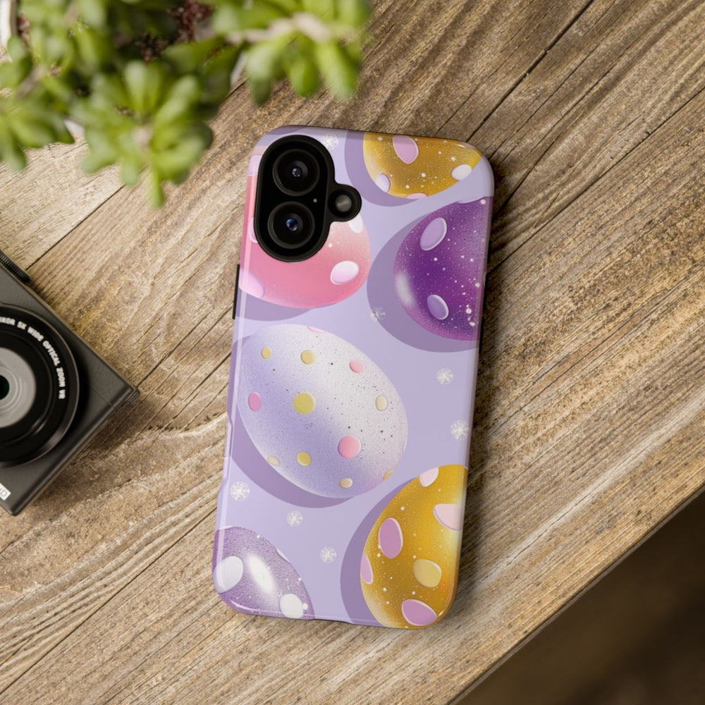 Glanzende Paaseieren met Stippenpatroon