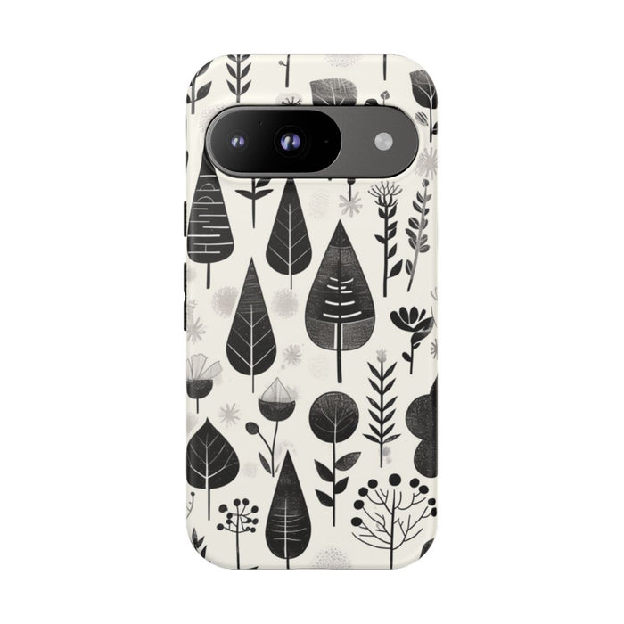 Monochroom Botanisch Patroon
