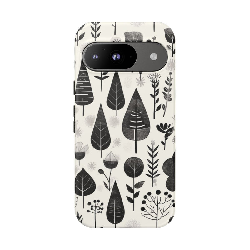Monochroom Botanisch Patroon