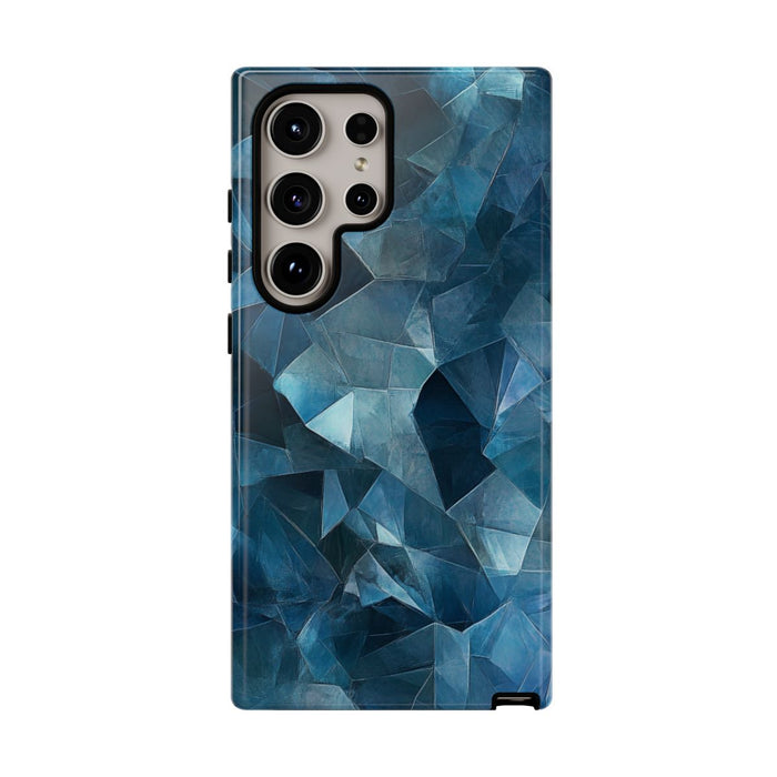 Blauw Gekristalliseerd Abstract Patroon