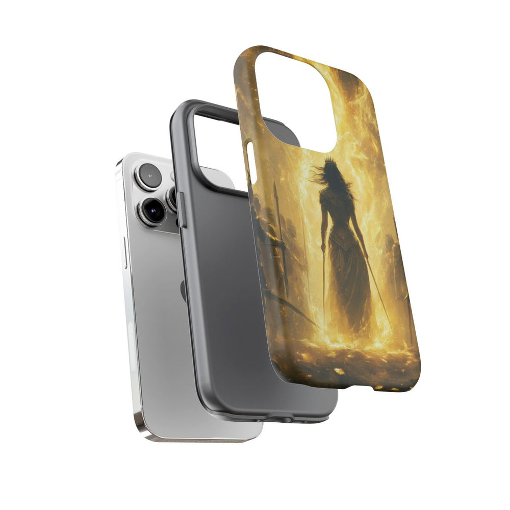 Gouden Krijgerskoningin met Kroon en Zwaarden