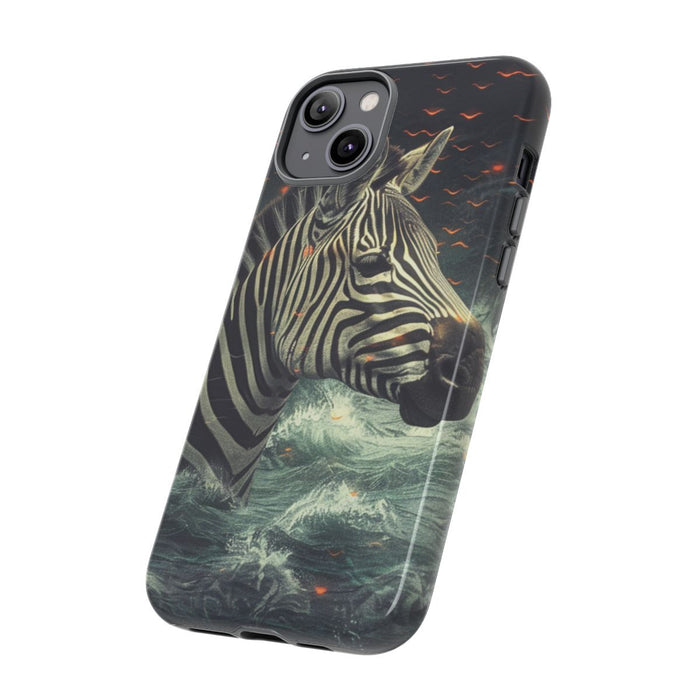 Zebra in Water met Gloeiende Vonken