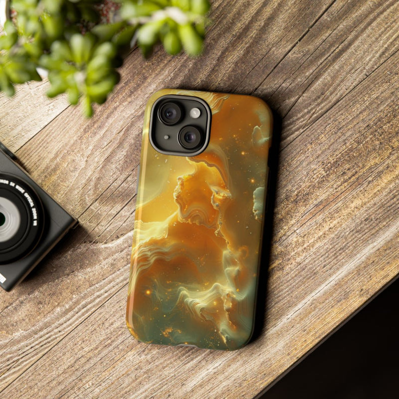 Gouden Nebula Abstract Design