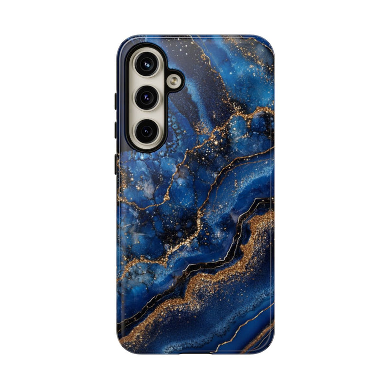 Blauw-Goud Geodepatroon