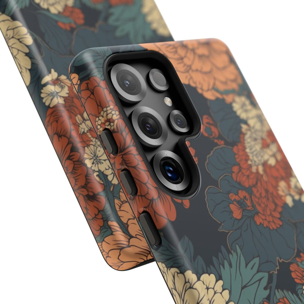Vintage Bloemenpatroon in Warme Kleuren
