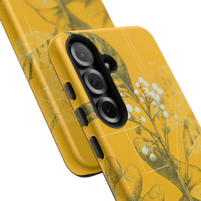 Hand met Botanische Bladeren en Bessen Illustratie