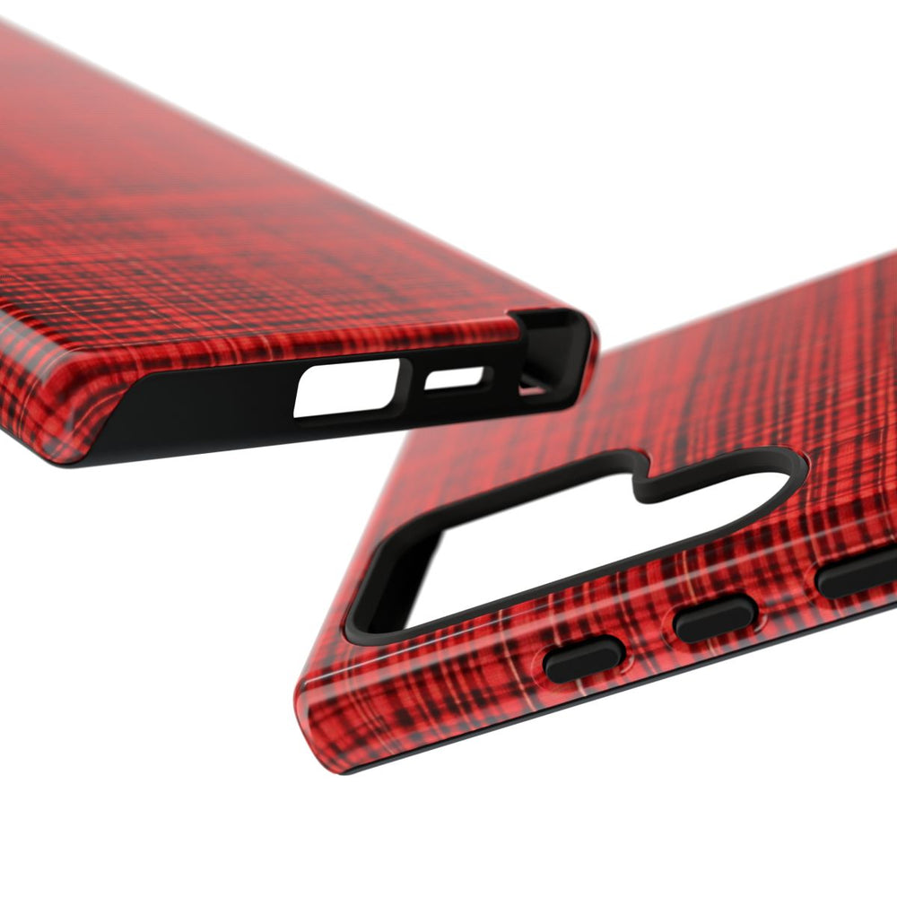 Rood Geruit Textielpatroon