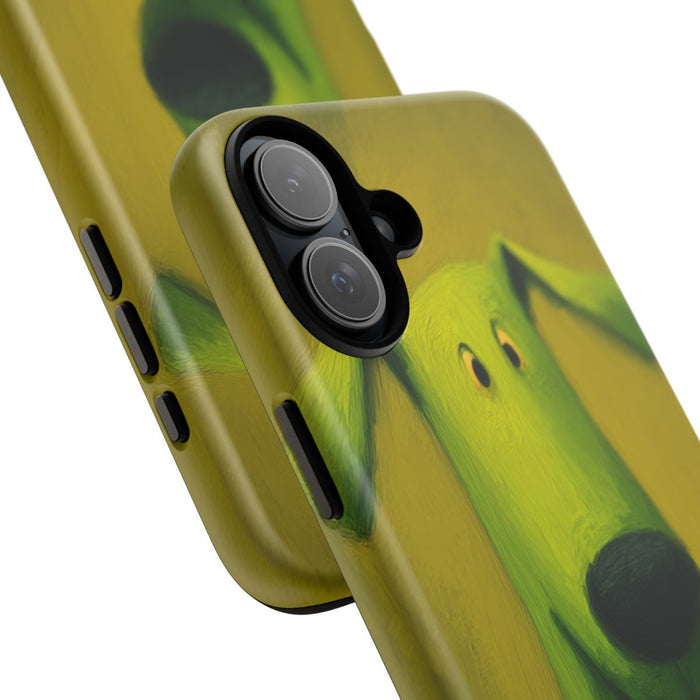 Groene Hond Mat Stevig Hoesje