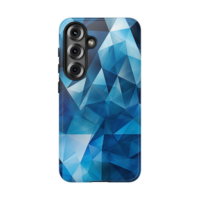 Blauw Geometrisch Driehoekenpatroon