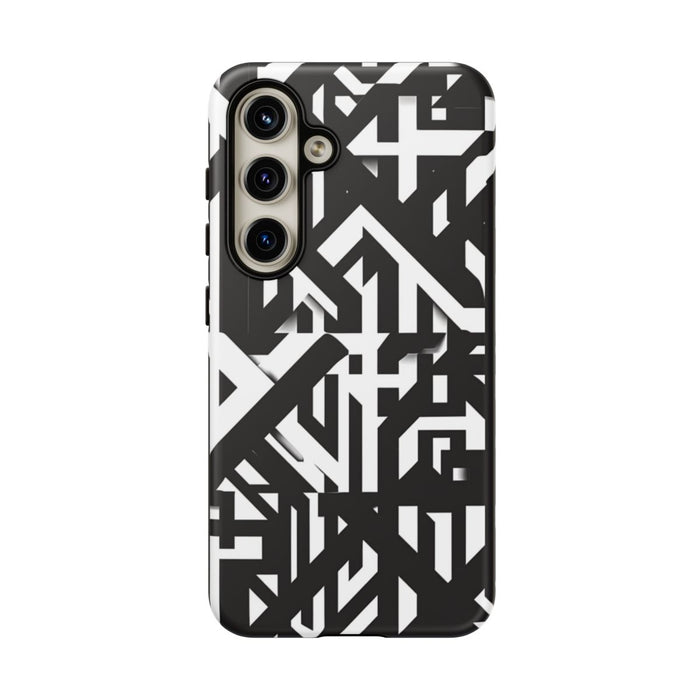 Zwart-Wit Geometrisch Patroon