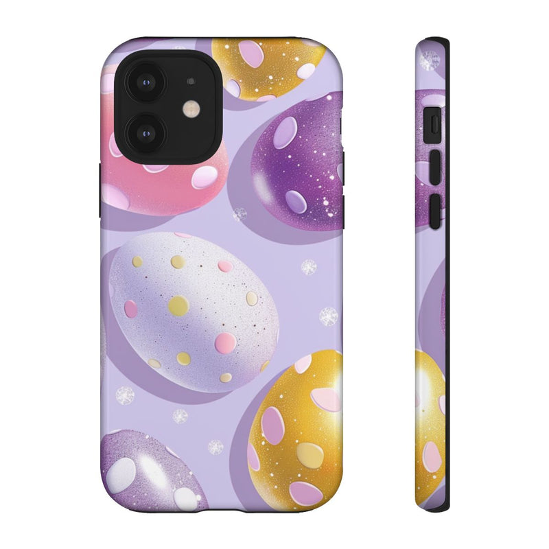 Glanzende Paaseieren met Stippenpatroon