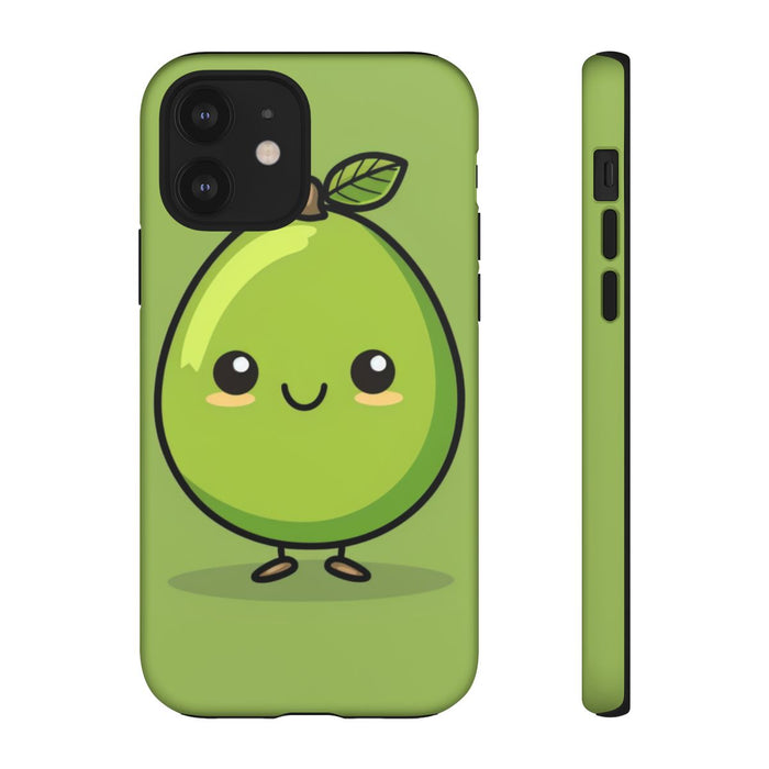Schattige Groene Avocado in Cartoonstijl
