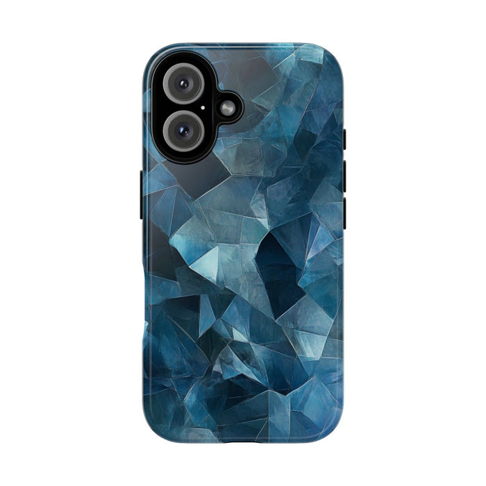 Blauw Gekristalliseerd Abstract Patroon